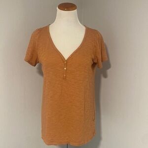 Express One Eleven Henley V-neck Tee Shirt